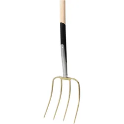 Floraworld, Gartenhandwerkzeug, Dunggabel 220 mm 4 Zinken mit Stiel