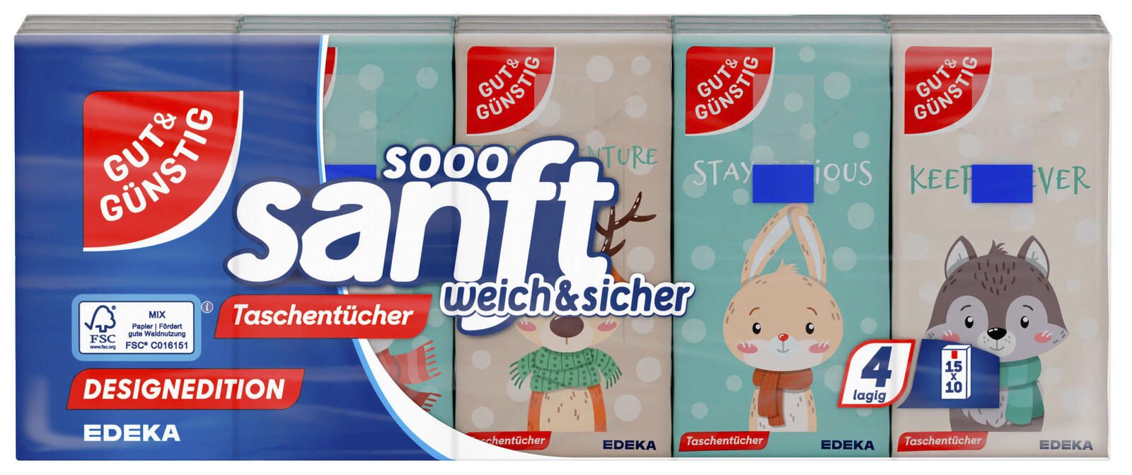 GUT&GÜNSTIG Taschentücher 4-lagig 5377583002