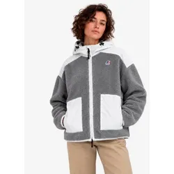 K-way für Damen. K7135LW Polar Angelique 4.0 Teddy grau (XL), Lässig, Polyester