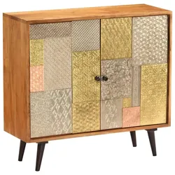 Helloshop26 - Buffet Sideboard Schrank Konsole Aufbewahrungsmöbel 80 cm massives Akazienholz 4402249