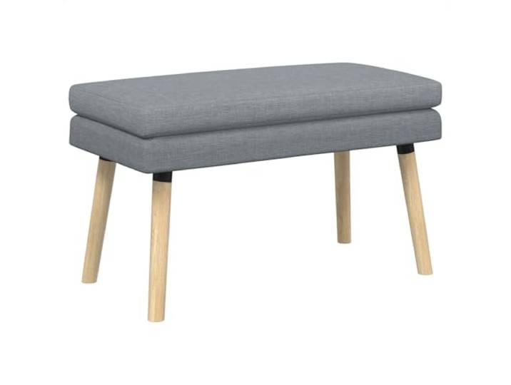 XHNIFBN Polsterbank Hellgrau 80x40x47 cm Sitzbank Flur & Schlafzimmer Gepolsterte Sitzfläche mit Beinen aus Kautschukholz. Vielseitige Sitzgelegenheit für Flur, Schlafzimmer und Wohnzimmer.