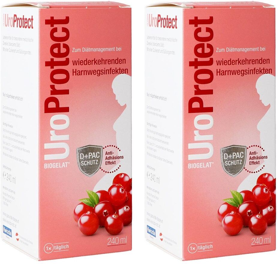 BIOGELAT UroProtect D Mannose plus Cranberry Liquidum 2x240ml