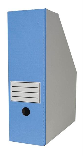 Top-Print Archiv-Stehsammler Wellpappe weiß/blau , DIN A4 561F-O4K10
