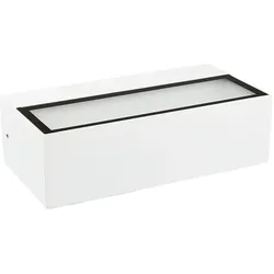 nobilé LED Außenwandleuchte WL-RE200 UP/DOWN SCCT, IP65 IK03, 20cm, 2x 5W 3000/4000K 115°, weiß matt NO-7102001047