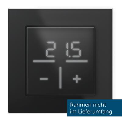HOMEMATIC IP Smart-Home-Zubehör "Glas-Wandthermostat", schwarz, B:12,5cm H:5cm T:12,5cm, Smart-Home-Stationen
