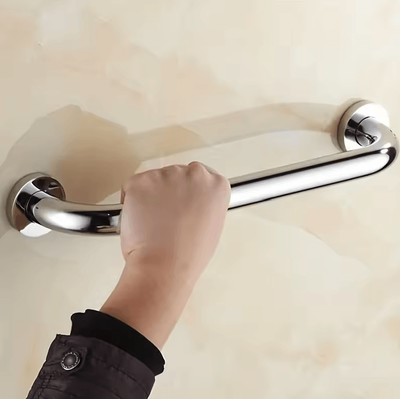 Stainless Steel Bathroom Safety Handrails Accessible Support Grab Bars For Disabled & Elderly 11.8in 1pc