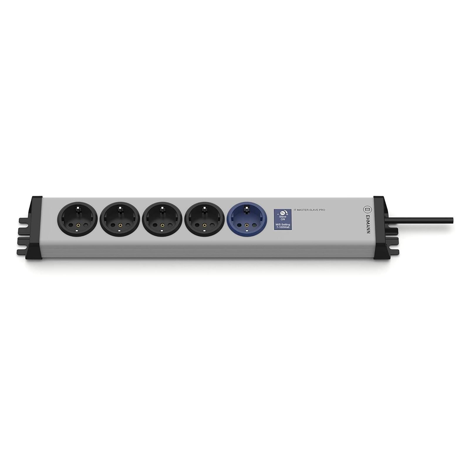 Ehmann 0214x00058341 Master/Slave-Steckdosenleiste Grau, Schwarz Schutzkontakt 1St. (5x, CEE 7/4, 1.50 m) (0214x00058341)