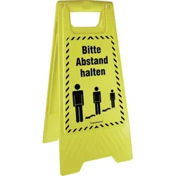 Activeworkplace, Sicherheitskennzeichnung, Warnaufsteller - Bitte Abstand halten