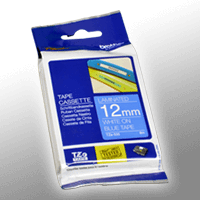 Brother P-Touch Band TZe-535 weiß auf blau 12mm / 8m laminiert