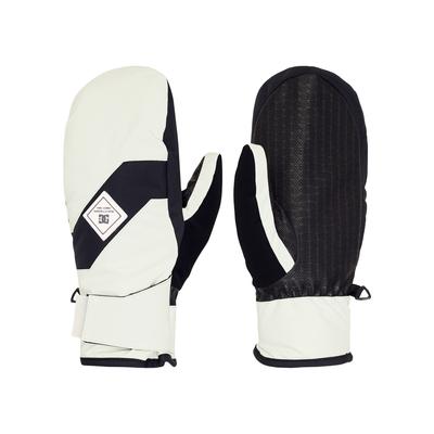 Fäustlinge DC SHOES "Franchise", Damen, Gr. M, schwarz-weiß (pale aqua), Obermaterial: 100% Polyurethan., Handschuhe Fäustlinge