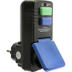 AS Schwabe 45230 Personenschutz-Zwischenstecker PRCD 230 V Schwarz IP44