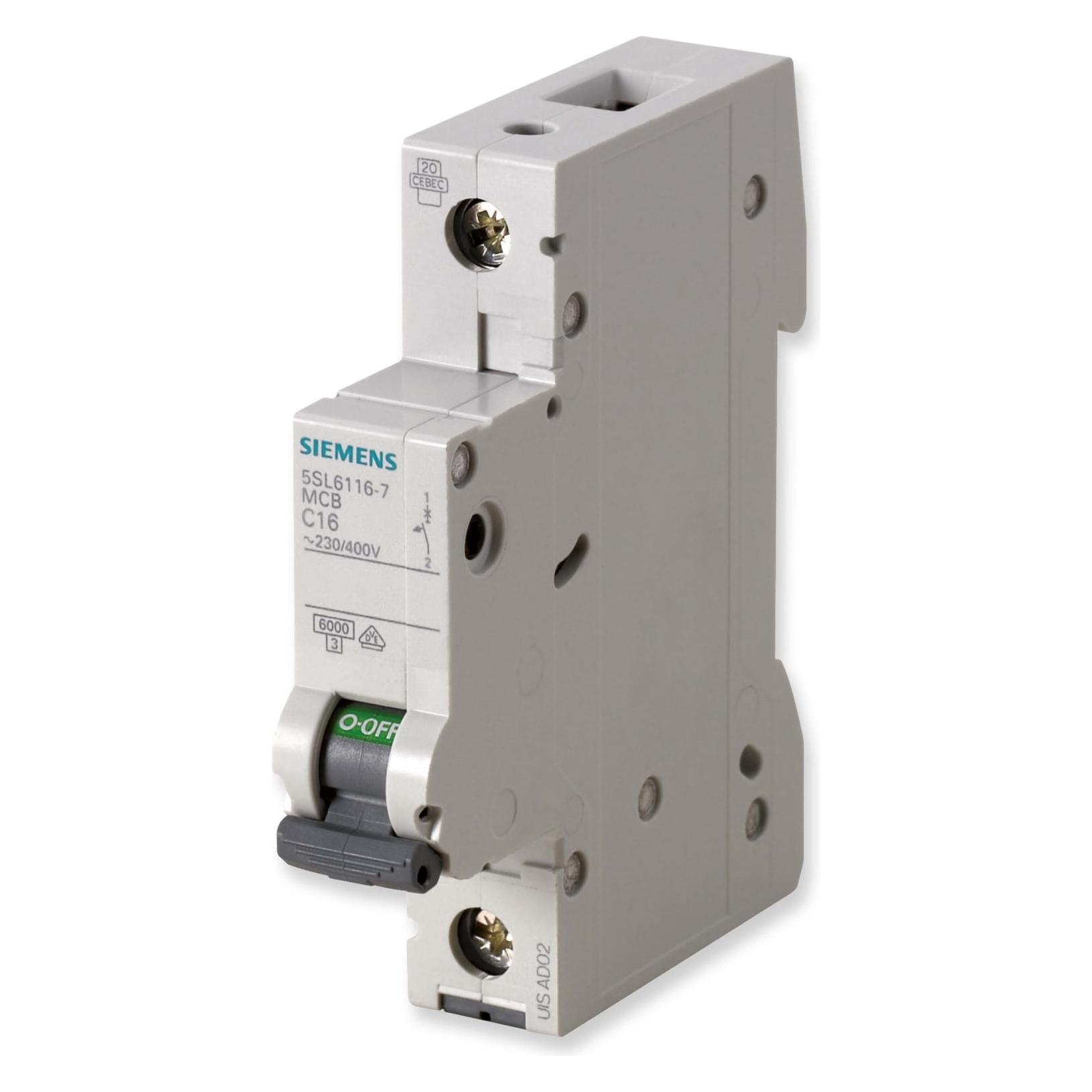 Siemens Leitungsschutzschalter 1polig (5SL6116-6)