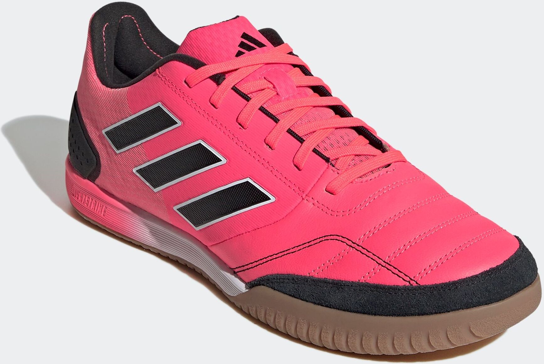 Fussballschuh ADIDAS PERFORMANCE "TOP SALA COMPETITION IN", Gr. 46, rot (turbo, coreschwarz, ftwwht), Leder, Synthetik, Schuhe Fussballschuh, für Halle und Strasse turbo, coreschwarz, ftwwht 46