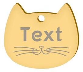 Inspire Essentials Personalized Pet ID Tag With Custom Pet Face Engraving 20 s