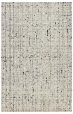 Juniper Home Cambridge Collection Basket Weave and Tweed Design Wool Area Rug