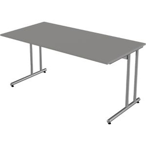 Kerkmann Schreibtisch start up 4345, graphit / silber, 160 x 75 x 80 cm