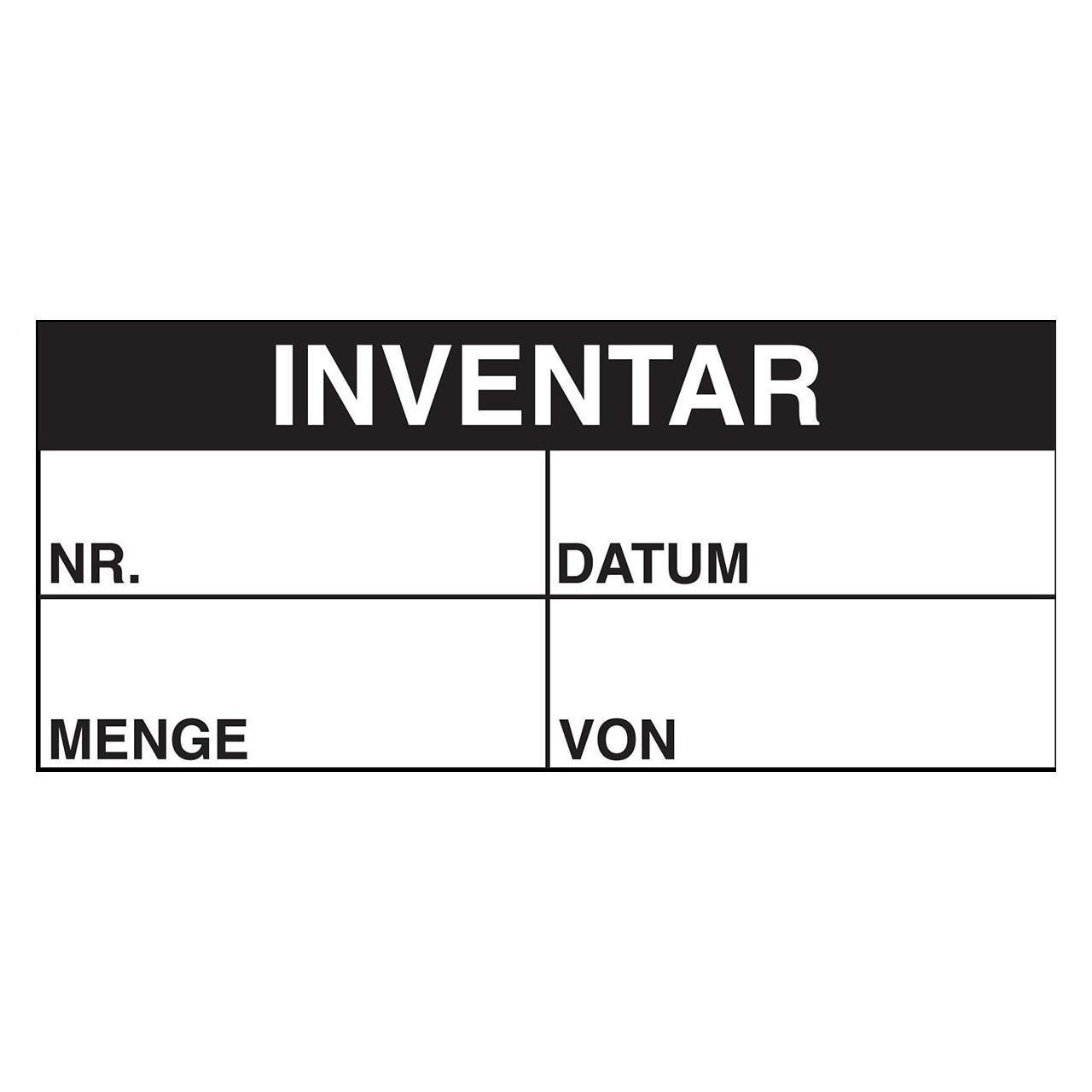 Brady B-500, BESCHRIFTBARE Inventar-Etiketten, Vinylgewebe, Schwarz auf weiss, 38 x 16 mm, Beschrif (230011)