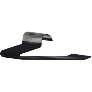 Relaxdays Hosenbügel 100520211065, aus Metall, Einfachbügel mit rutschfestem Bezug, schwarz, 35cm, 20 Stück