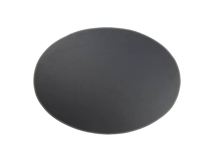 Ørskov Set de table Ørskov cuir ovale noir