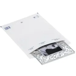Raja, Versandtasche + Luftpolstertasche, Luftpolster-Versandtaschen PMBL5C Papier Weiss (100 Stk.)