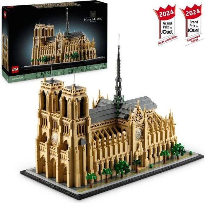 LEGO Architecture 21061 Notre-Dame de Paris, Bauset für Erwachsene, Detailliertes Modell, Historisches Bau- und Restaurationsprojekt