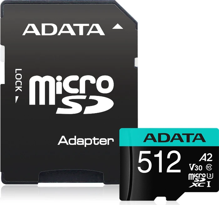ADATA MicroSDXC 512 GB Premier Pro + SD-Adapter