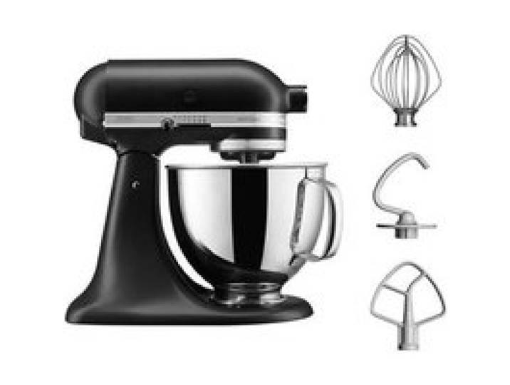 Robot pâtissier - KITCHENAID - Artisan 5KSM125 - 4 8 L - 300 W - Noir mat