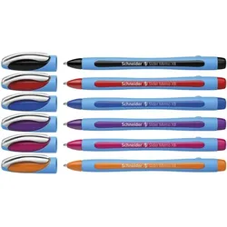 Schneider 6er-Pack Kugelschreiber »Slider Memo XB« 150296 silber