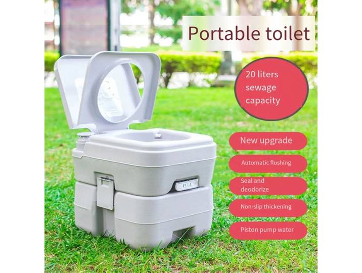 Pompe à Piston de toilette Portable 10L/20L, toilettes pour personnes âgées, femmes enceintes, enfants, Double eau, camping-car, voiture, pot de Camping, chaise de toilette