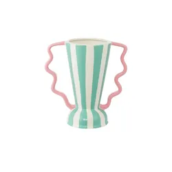 HOME STORY Vase   , mehrfarbig , Dolomite , Maße (cm): H: 20,6  Ø: 20