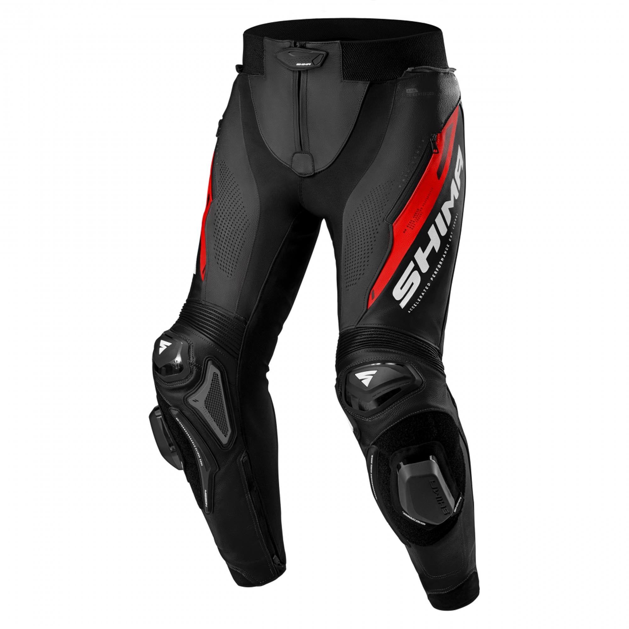 SHIMA Mission ST Motorrad Lederhose MISSION-ST-MEN-PNT-BLK-RED-60