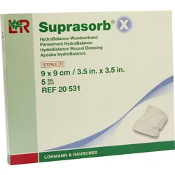 Suprasorb X Hydrobalance Wundverand 9x9cm 5 ST