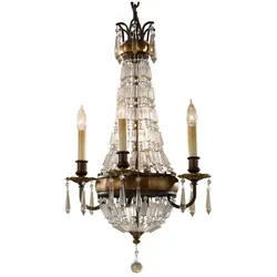 Elstead Lighting, Kronleuchter, Bellini Kronleuchter E14 4-fach Oxidierte Bronze, Britische Bronze (36.20 cm)