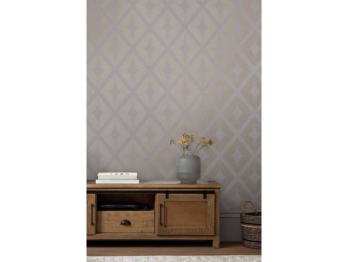 Vliestapete Deco Geometrisch 52 x 1005 x 0cm Grau