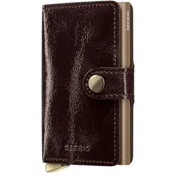 SECRID -  MINIWALLET - PREMIUM - Naplak - mahogany +