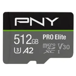 PNY PRO Elite microSDXC UHS-I Speicherkarte 512 GB mit SD-Adapter