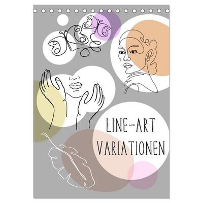 Line-Art Variationen (Tischkalender 2026 DIN A5 hoch), CALVENDO Monatskalender