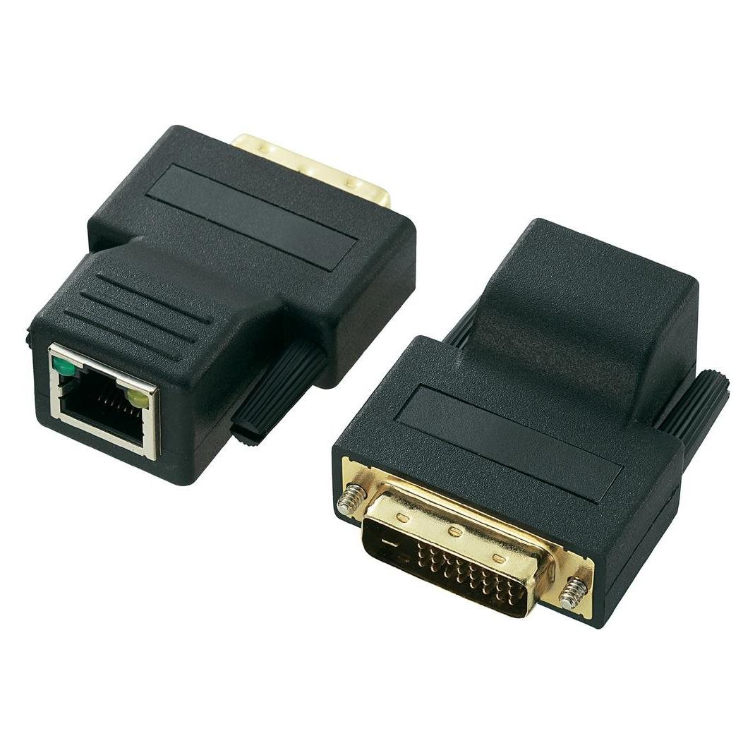 Renkforce DVI-Verlängerung über Netzwerkkabel CAT5 70 m, Paar (DVI, DVI) (RF-569616)