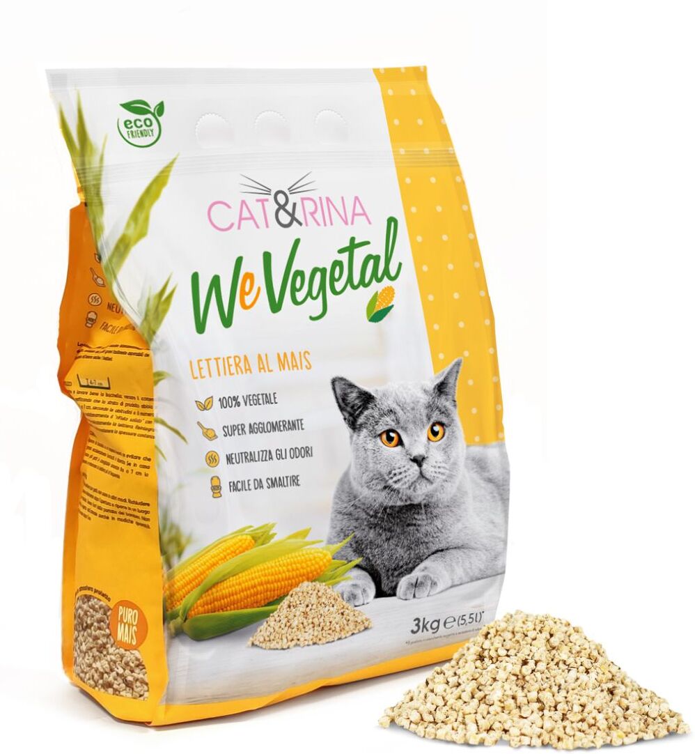 CATRINA Cat&Rina Wevegetal Lettiera per Gatti al Mais 5.5L