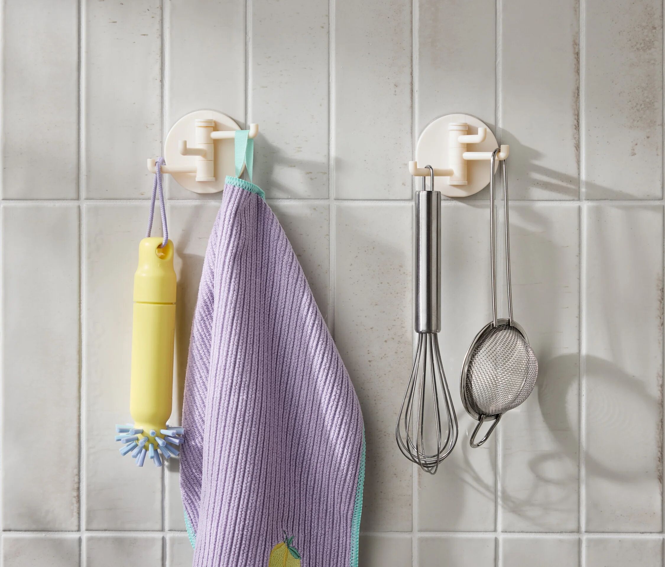 Tchibo - 2 Dreifach-Haken - beige