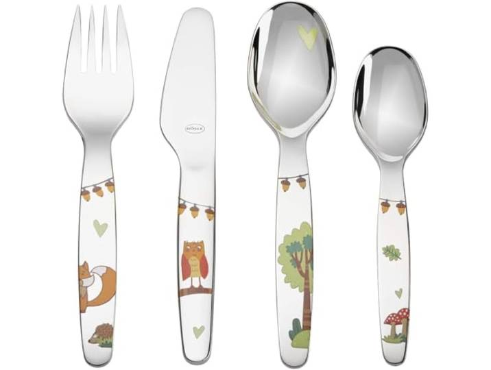 RÖSLE Waldfreunde Kinderbesteck-Set 4tlg