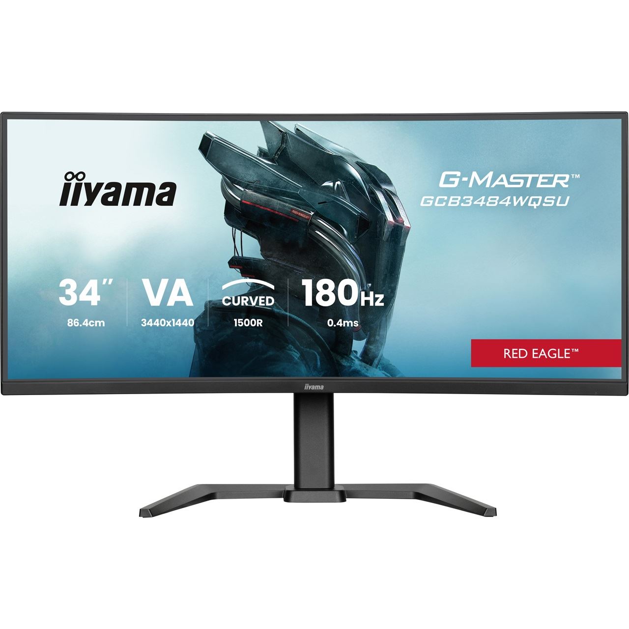 34" (86,36cm) iiyama G-MASTER GCB3484WQSU-B1 Red Eagle schwarz 3440x1440 1xDisplayPort 1.4 / 2xHDMI 2.0