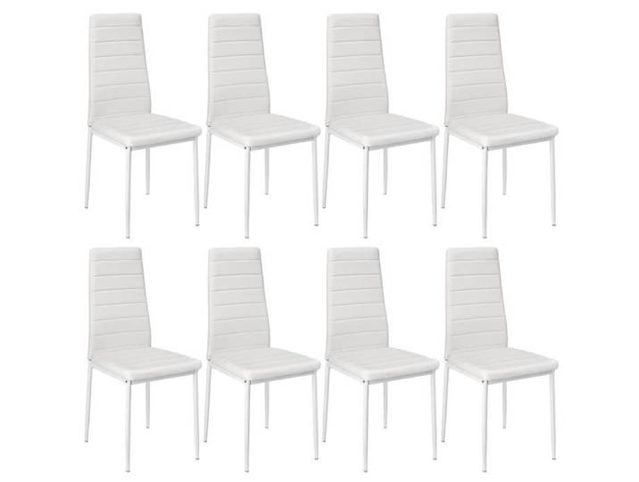 Lot de 8 chaises - OOBEST - Simili blanc - Contemporain - Design - 8 places
