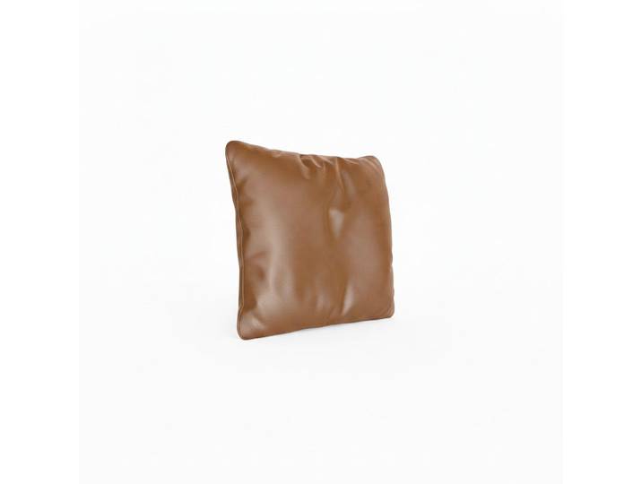 Livetastic Zierkissen, Cognac, Leder, Echtleder, Semi-Anilinleder, Füllung: Schaumstoffflocken,Schaumstoffflocken, rechteckig, 71x64x15 cm, Made in EU, Heimtextilien, Wohntextilien, Kissen, Zierkissen
