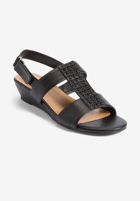 Women's The Lila Sandal by Comfortview in Black (Size 7 M)