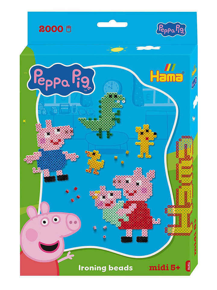 Hama 2.000tlg. Bügelperlen-Set "Peppa Wutz und Schwester" - ab 5 Jahren - onesize