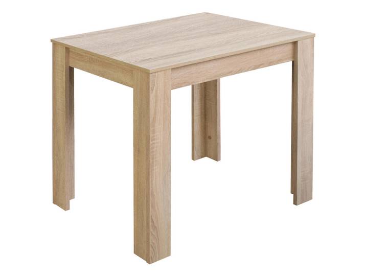 Livetastic Esstisch, Sonoma Eiche, rechteckig, Säule, 60x75x80 cm, schnell aufzubauende und stabile Arbeitsfläche, Esszimmer, Tische, Esstische