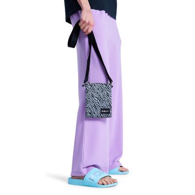 Schultertasche ROXY "Urban Party", Damen, schwarz-weiß (anthrazit), Kunstfaser, Taschen Schultertasche