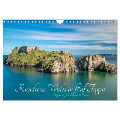 Rundreise: Wales in fünf Tagen (Wandkalender 2027 DIN A4 quer), CALVENDO Monatskalender