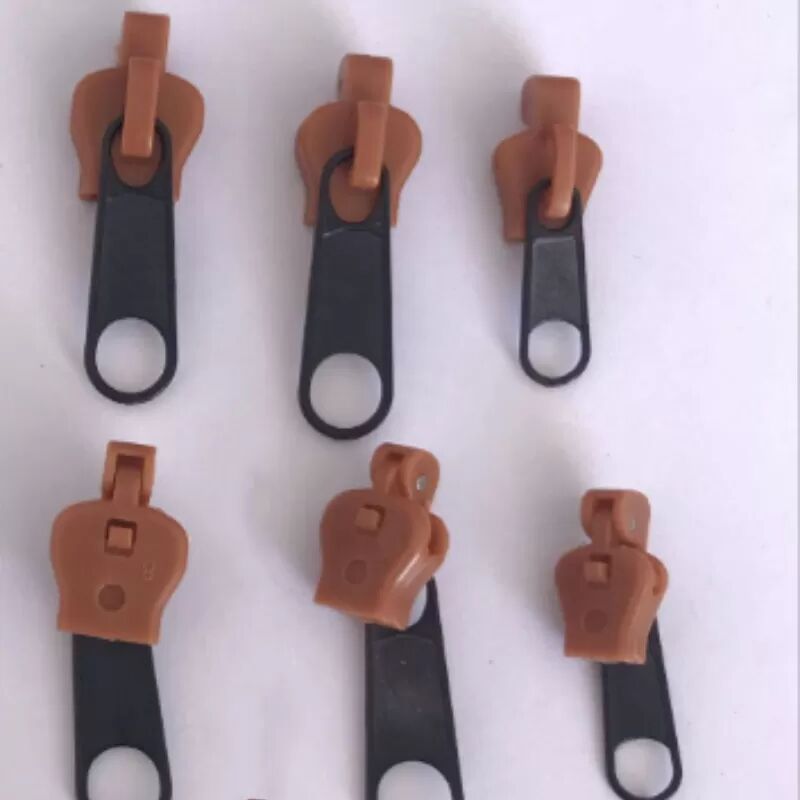 INF Kit de réparation de fermeture à glissière, pack de 6 café